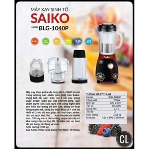 Máy xay sinh tố Saiko BLG-1040P
