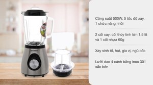 Máy xay sinh tố Sharp EM-S155GV