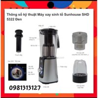 Máy xay sinh tố sunhouse shd 5322