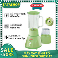 Máy xay sinh tố Sunhouse SHD5112, công suất lớn lưỡi dao bén xay đá, thịt, rau củ quả dễ dàng, thiết kế gọn nhẹ dễ dùng
