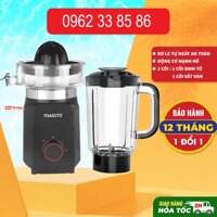 Máy xay sinh tố vắt cam đa năng Masuto Blender cối 1,25L say đá viên hoa quả smoothie siêu nhuyễn mịn