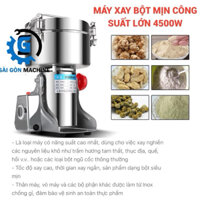 Máy xay tam thất nguyên củ, Máy Xay Bột Mịn Công suất lớn 4500w