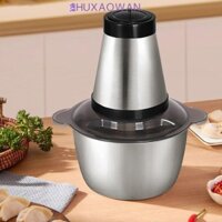 Máy Xay Thép Không Gỉ ZHUXAOWAN, Máy Xay Thịt Hiệu Quả 2L, Máy Xay Rau Đa Năng Điều Chỉnh Tốc Độ Kép Tốc Độ Lao Động Máy Xay Điện Bổ Sung Thực Phẩm