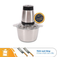 Máy xay thịt 4 lưỡi đa năng Smart Glass Electric Materializer 200W QG-001 - Tặng 2 Cây Dao Chặt Siêu Bén King Fish Thương Hiệu Hàn Quốc
