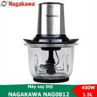 Máy xay thịt 400W cối thủy tinh 1.5L Nagakawa NAG0812 LazadaMall