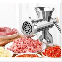 Máy xay thịt bằng tay inox( máy xay inox có cáng )