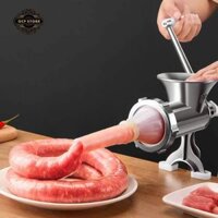 Máy xay thịt bằng tay nhồi xúc xích lạp sườn - Máy xay thịt đa năng bằng gang nhồi xúc xích siêu bền siêu tiện lợi