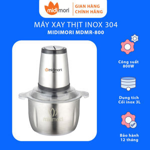 Máy xay thịt cối inox 3 lít Midimori MDMR-800 (800W)