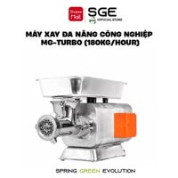 Máy Xay Thịt Công Nghiệp SGE MGTurbo150/200 Đa Dụng, Xay 200kg/1h, Tiêu Chuẩn Inox 304, Giá Xưởng