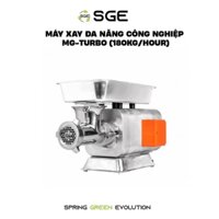 Máy Xay Thịt Công Nghiệp SGE MGTurbo150/200 Đa Dụng, Xay 200kg/1h, Tiêu Chuẩn Inox 304, Giá Xưởng