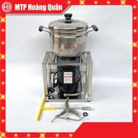 Máy xay thịt, cua, tôm, cá, gừng, tỏi, ớt, riềng, sả KHUNG INOX 900W - Nồi 22cm