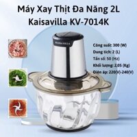 Máy xay thịt đa năng, Máy say thịt dung tích 2L cao cấp, máy xay thịt cối thủy tinh thương hiệu Kaisavilla KV-7014K