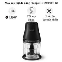 Máy xay thịt đa năng Philips HR1501/00 1 lít