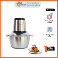 Máy Xay Thịt Đa Năng Thân Inox Chopper Midimori GC-24338 500W - Đen - Hàng chính hãng