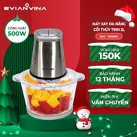 Máy xay thịt đa năng Zimmerman 4 lưỡi kép công suất 500W 2L nắp vuông,  ZMC-9058SSG