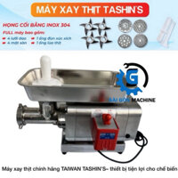 Máy Xay Thịt Đài Loan TASHIN'S Máy Xay Thịt Công Nghiệp Inox Toàn Bộ Tặng 4 bộ Dao Sàng Hàng Chính Hãng Bảo Hành 1 Năm