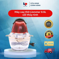 Máy xay thịt gia đình cối thủy tinh Lionstar 0.5L GTM-06G1, nhập khẩu Đài Loan