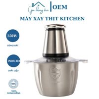 Máy xay thịt Inox Kitchen Expert công suất 250W Inox 304,lõi bằng đồng 100%, dung tích cối 2 lit, bảo hành 6 tháng