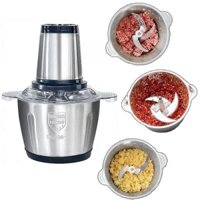 Máy xay thịt inox, nồi đồng cối đá dung tích lên tới 2L