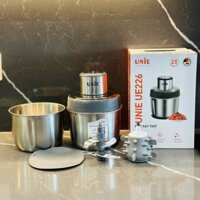 Máy xay thịt, làm chà bông, bóc hành tỏi Unie -  UE226, cối inox 2,5 lít 300w - Công nghệ Đức - Chính hãng, BH 12 tháng.
