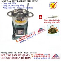 Máy xay thịt làm giò chả - đánh ruốc mini dành cho gia đình công suất 370w may xay da nang kem video giới thiệu chi tiết [bonus]