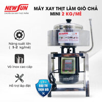 Máy xay thịt làm giò chả Mini 2 kg/mẻ NEWSUN, máy xay nhỏ gọn an toàn, chất liệu inox cao cấp