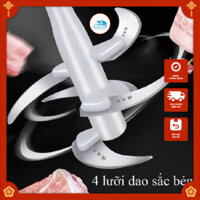 Máy xay thịt, máy nghiền hoa quả đa zi năng hiệu suất 200W, cối inox304 4 lưỡi dao sắc đa zi năng dành cho t
