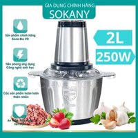 Máy Xay Thịt Máy Xay Cầm Tay , Cối Xay Thịt , Máy Xay Đa Năng Chuẩn Inox 304 - 4 Lưỡi Công Suất 250W Cao Cấp , Siêu Bén