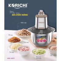 Máy Xay Thit, Máy Xay Đa Năng Dung Tích 3 lít KORICHI KRC-6377 - Hàng Chính Hãng