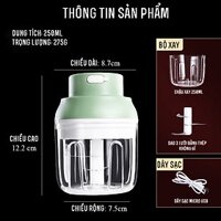 Máy Xay Thịt Mini Cầm Tay tiện dụng chống nước thích hợp sử dụng trong gia đình và các bạn sinh viên