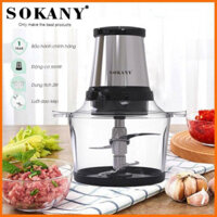 Máy xay thịt Sokany 7004A công suất 800w. Lưỡi dao 2 tầng xay đá,xay thịt làm giò.Bảo hành 1 năm