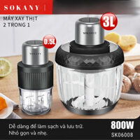 Máy xay thịt SOKANY hệ thống lưỡi dao xoắn ốc xay nhuyễn - SK06008