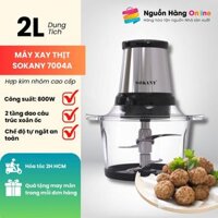 Máy xay thịt SOKANY tại nhà Model 7004A, Dung Tích 2L, Công suất 800W, Cốt thủy tinh chịu nhiệt