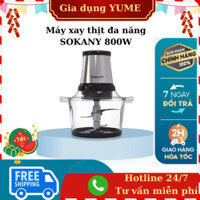 Máy xay thịt SOKANY THUỶ TINH dày dặn, khả năng chịu nhiệt và va đập lớn - SK7004