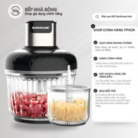 Máy xay thịt Sunhouse SHD5412 công suất lớn, Máy xay tỏi ớt, máy xay 2 cối đa năng