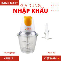 Máy xay thịt, thực phẩm, công suất 350W, cối thủy tinh 1.5 Lít hãng KARLIS của Việt Nam
