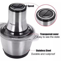 Máy xay thịt thực phẩm INOX SOKANY 3L công suất 800W xay được nhuyễn thịt làm giò chả 7005A