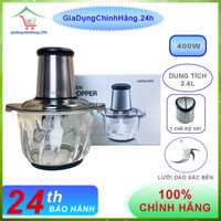 MÁY XAY THỊT THỦY TINH MEAT CHOPPER EJM186SLV- 4 LƯỠI DAO, 3 TỐC ĐỘ - DUNG TÍCH 2.4L