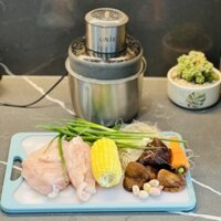 Máy xay thịt Unie UE-228 3 Cối Inox - Có lưỡi bóc hành, tỏi - Công suất mạnh và lưỡi dao inox 304