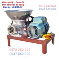 Máy xay thịt - Xay Cua - Xay Cá -  Xay xương - Đùn cám đa năng Công suất lớn - Cối 32 motor 3 kw dây đồng 100%