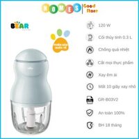 Máy Xay Thực Phẩm Đa Năng, Máy Xay Ăn Dặm BEAR GR-B03V2 Xay Cực Êm An Toàn Vệ Sinh, Dung Tích 0.3 Lít Công Suất 120 W - Hàng Chính Hãng - GR-B03V2