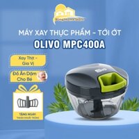 Máy xay thực phẩm mini OLIVO MPC400A - Xay gia vị, tỏi ớt, thịt cá, cho bé ăn dặm, đánh trứng - Bing Home Store