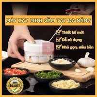 Máy Xay Thực Phẩm Tỏi, Ớt, Gừng, Thịt, Cá,... Cầm Tay Đa Năng - Dụng Cụ Xay Nghiền Tỏi Ớt Mini Food Chopper