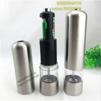 Máy xay tiêu cầm tay dùng pin cho bàn ăn