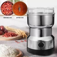 MÁY XAY TIÊU HẠT NGŨ CỐC ĐA NĂNG TIỆN DỤNG THIẾT KẾ NHỎ GỌN VỚI 4 LƯỠI DAO SIÊU BÉN CHẤT LIỆU THÉP KHỔNG GỈ AN TOÀN
