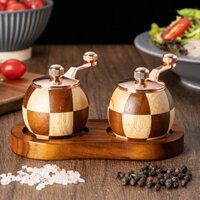 Máy Xay Tiêu / Máy Xay Tiêu Quay Tay / Máy Xay Muối / Chất Liệu Gỗ Nguyên Chất