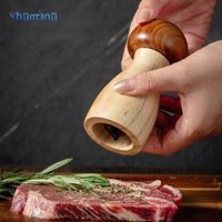 Máy xay tiêu thủ công Shamjina Dụng cụ gỗ chuyên nghiệp Máy mài hạt tiêu cho du lịch gia đình