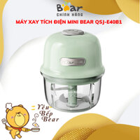 Máy xay tỏi ớt cầm tay mini Bear QSJ-E40B1, 40W, 150ml, Sạc pin, 3 Lưỡi dao inox sắc bén,BH 18 Tháng