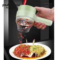 Máy Xay Tỏi Ớt Mini Cầm Tay Đa Năng Sạc Điện 3in1, Máy Cắt Lát Hành Tỏi Tích Điện