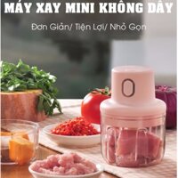 Máy Xay Tỏi Ớt Mini – Dụng Cụ Xay Tỏi Ớt Đa Năng Có Cổng sạc USB - BH 12 Tháng